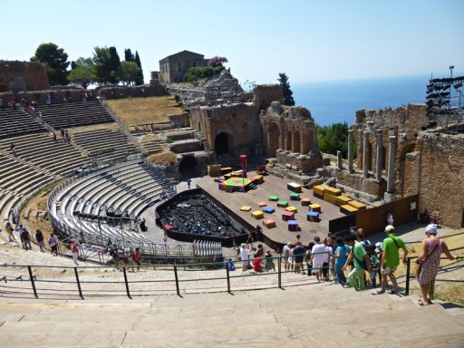 teatro greco, anfiteatro, taormina