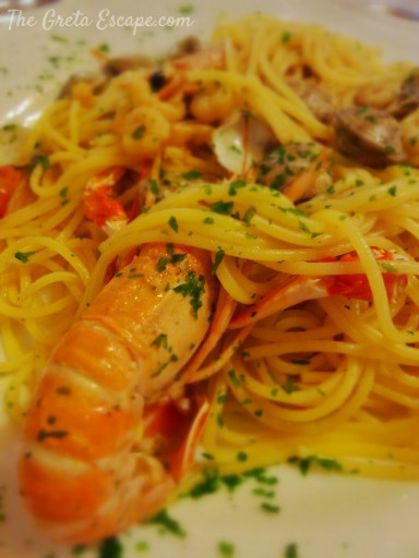 Linguine allo scoglio al rifugio Pian del Crep