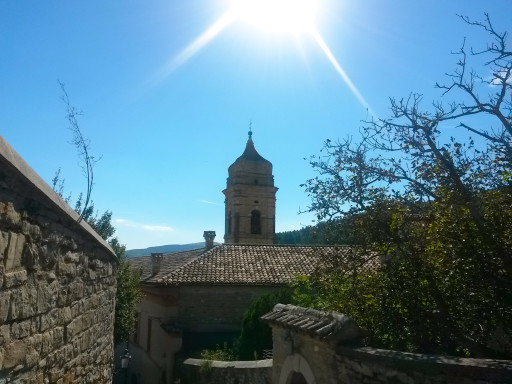 Il campanile orientale della Chiesa di Santa Lucia, visto dall'alto