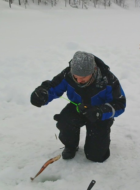 ice fishing