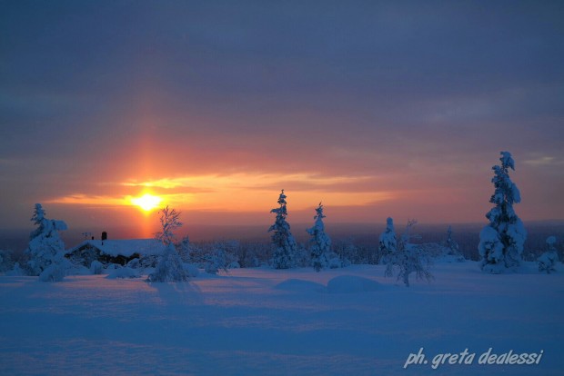 sunset saariselka