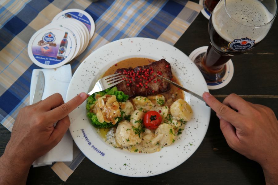 Un pranzo bavarese leggero...