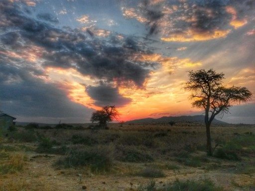 Un tramonto africano che sprigiona energia fino allultimo raggio di sole