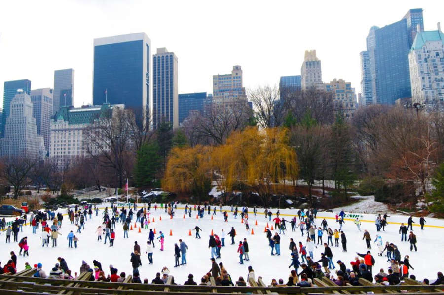 Central Park skating